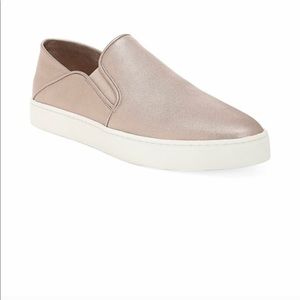 Vince Garvey Rose Gold slip-on Leather Sneaker